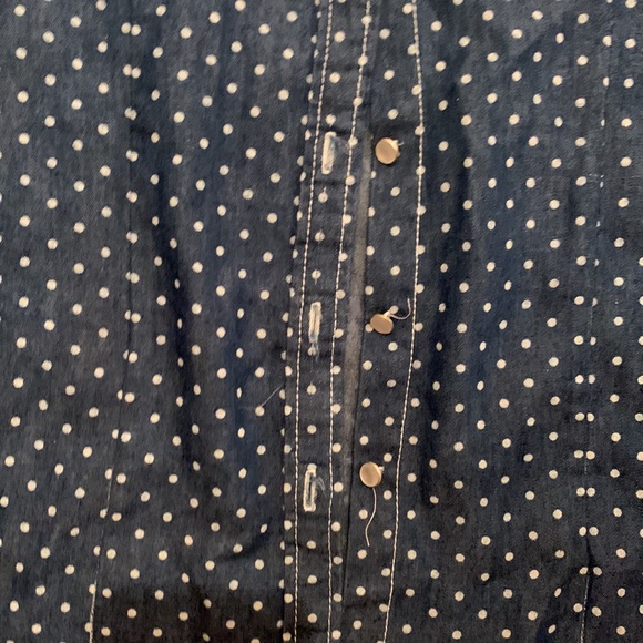 Button down Polka dot denim shirt - Picture 4 of 7